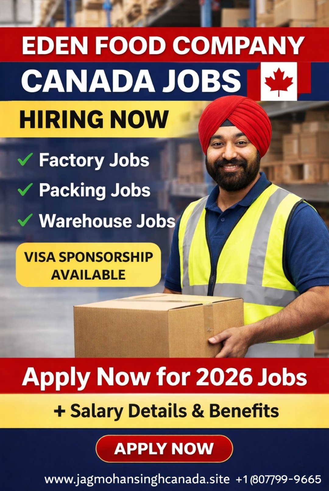 Eden Food Company Canada Jobs 2026 – Apply Online with Visa Support | jagmohansinghcanada.site | +1 (807) 799-9665